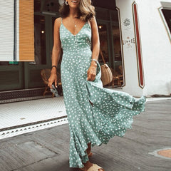 Fashion Print Maxi Dresses InsStreet