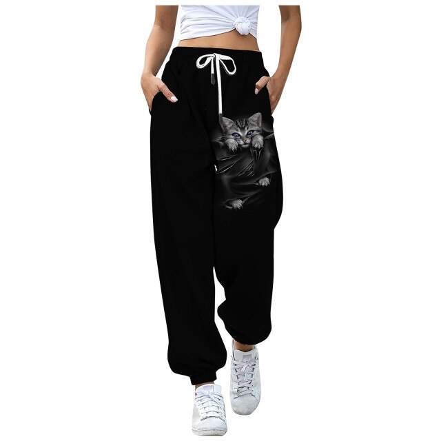 Sweatpants Casual Animal Printed Pattern Trousers InsStreet