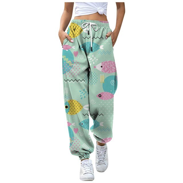 Sweatpants Casual Animal Printed Pattern Trousers InsStreet