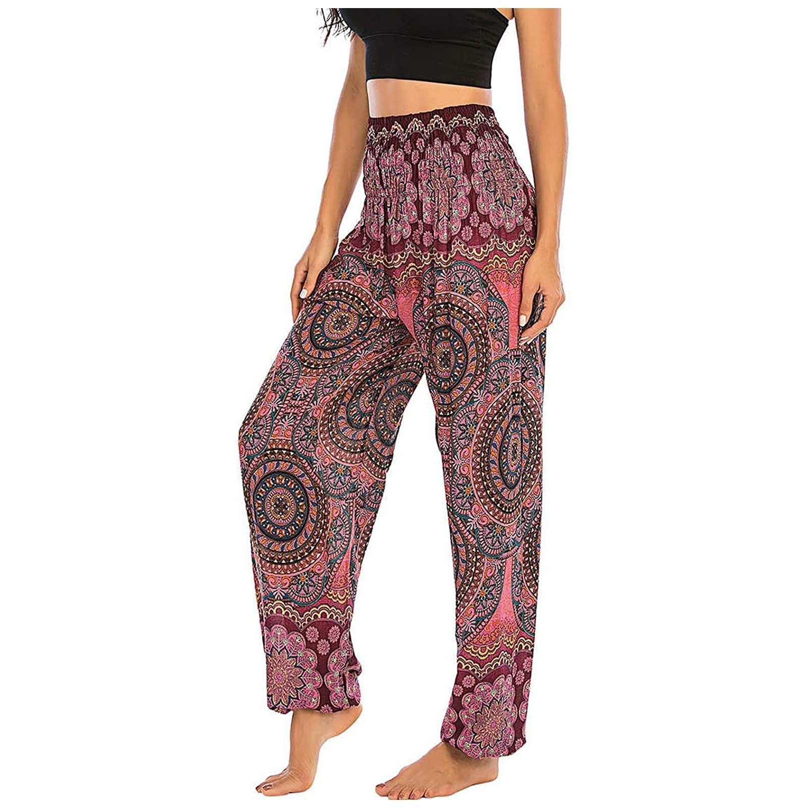 Floral Print Long Pants InsStreet