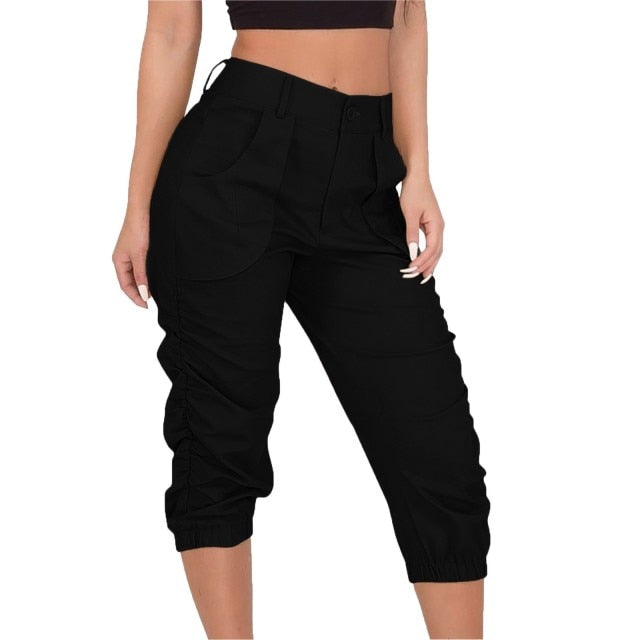 High Waist Cropped Pants InsStreet