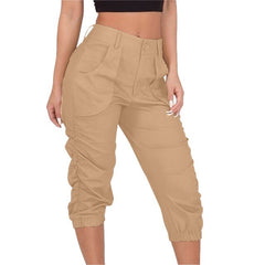 High Waist Cropped Pants InsStreet