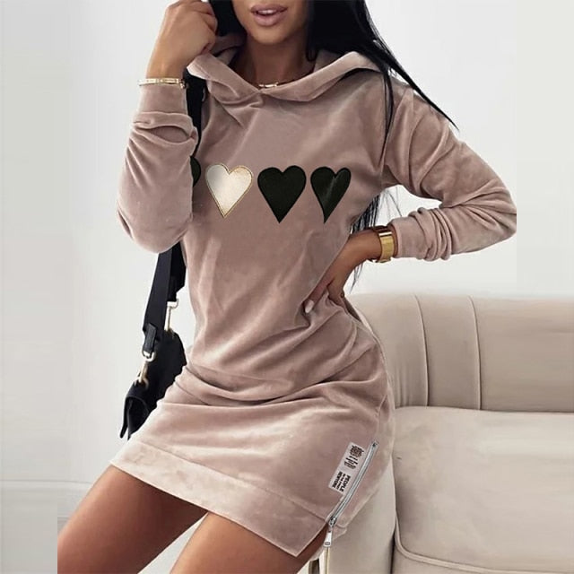 Elegant Velvet Women Mini Dress InsStreet