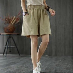 High Waist Cotton Loose Casual Thin Shorts InsStreet