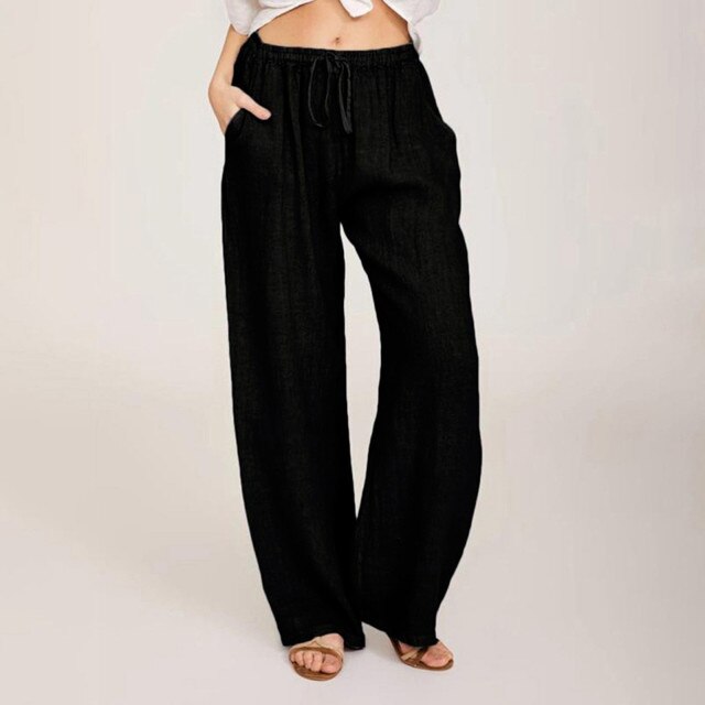 Wide Leg Lace-up Pants InsStreet