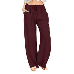 Wide Leg Lace-up Pants InsStreet