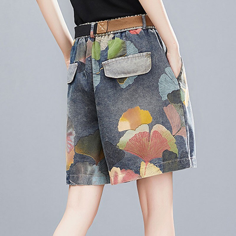 Knee Length Denim Shorts InsStreet