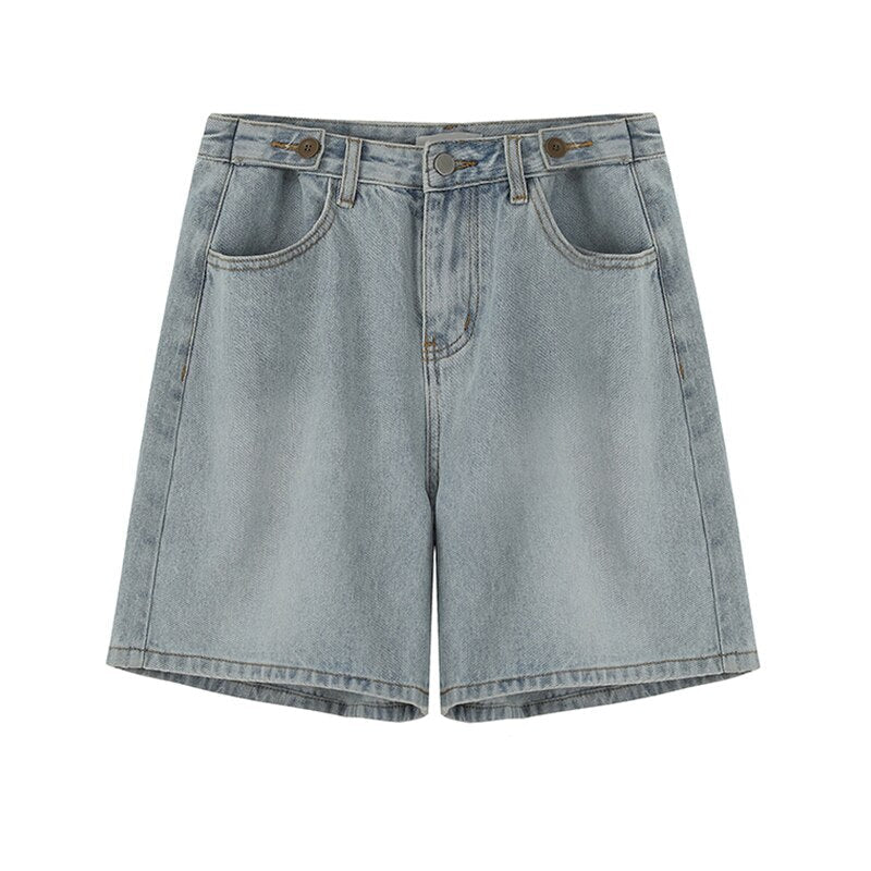 High Waist Denim Shorts InsStreet