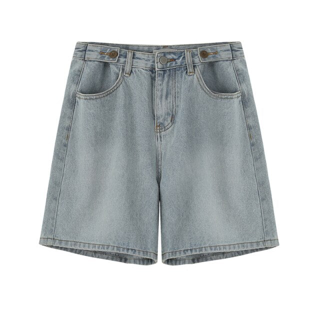 High Waist Denim Shorts InsStreet