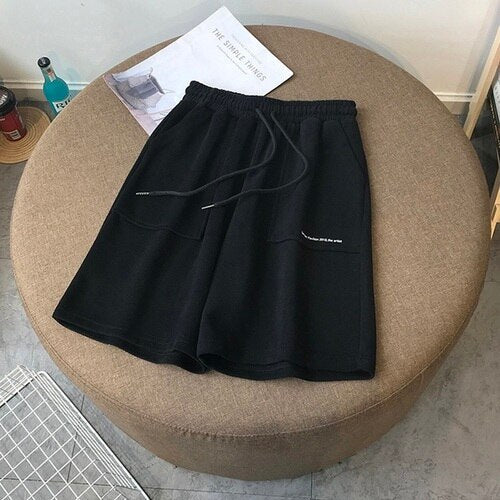 Knee Length Pants Drawstring Korean Shorts InsStreet