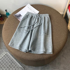 Knee Length Pants Drawstring Korean Shorts InsStreet