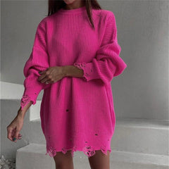 Female Casual Loose Sexy Club Sweater Dresses InsStreet