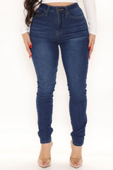 Deep In My Heart Skinny Jeans - Dark Wash Ins Street