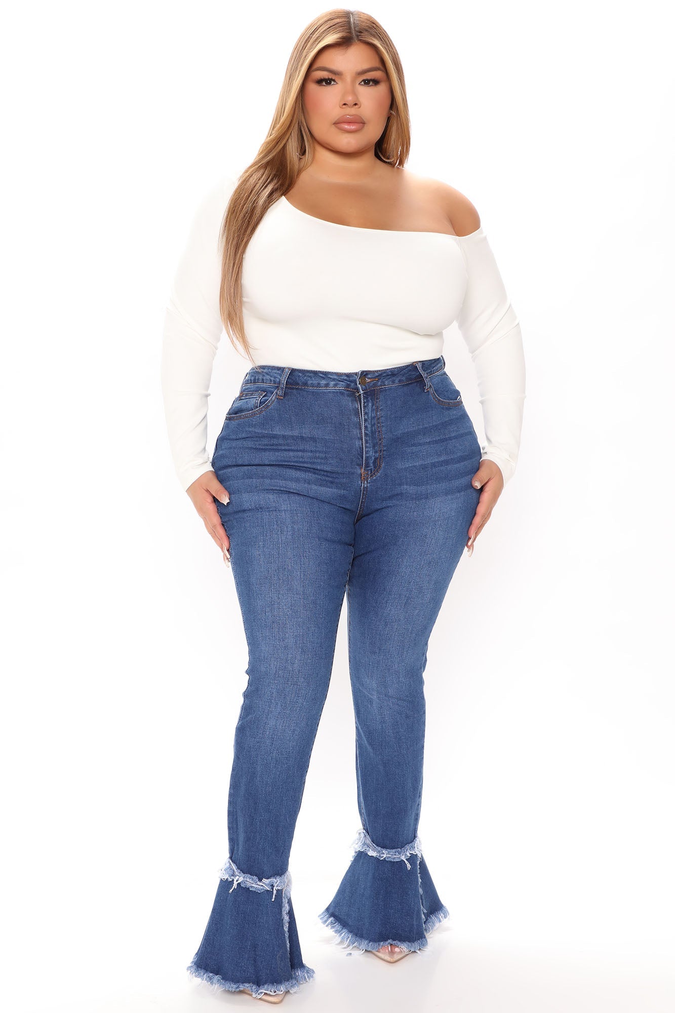 Fray What You Will Flare Jeans - Dark Wash Ins Street