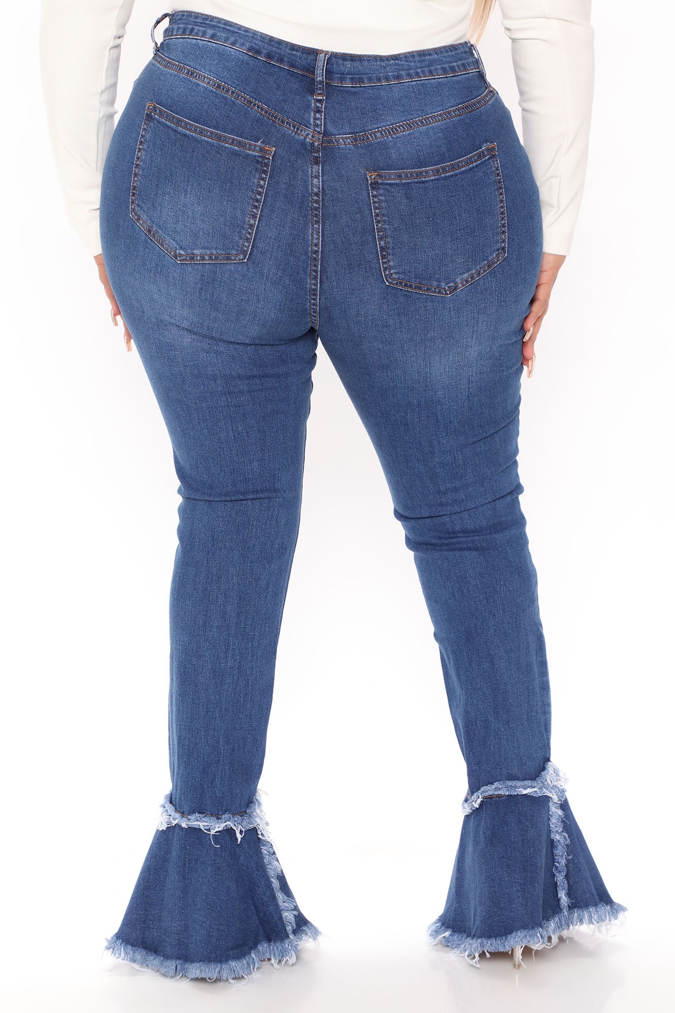 Fray What You Will Flare Jeans - Dark Wash Ins Street