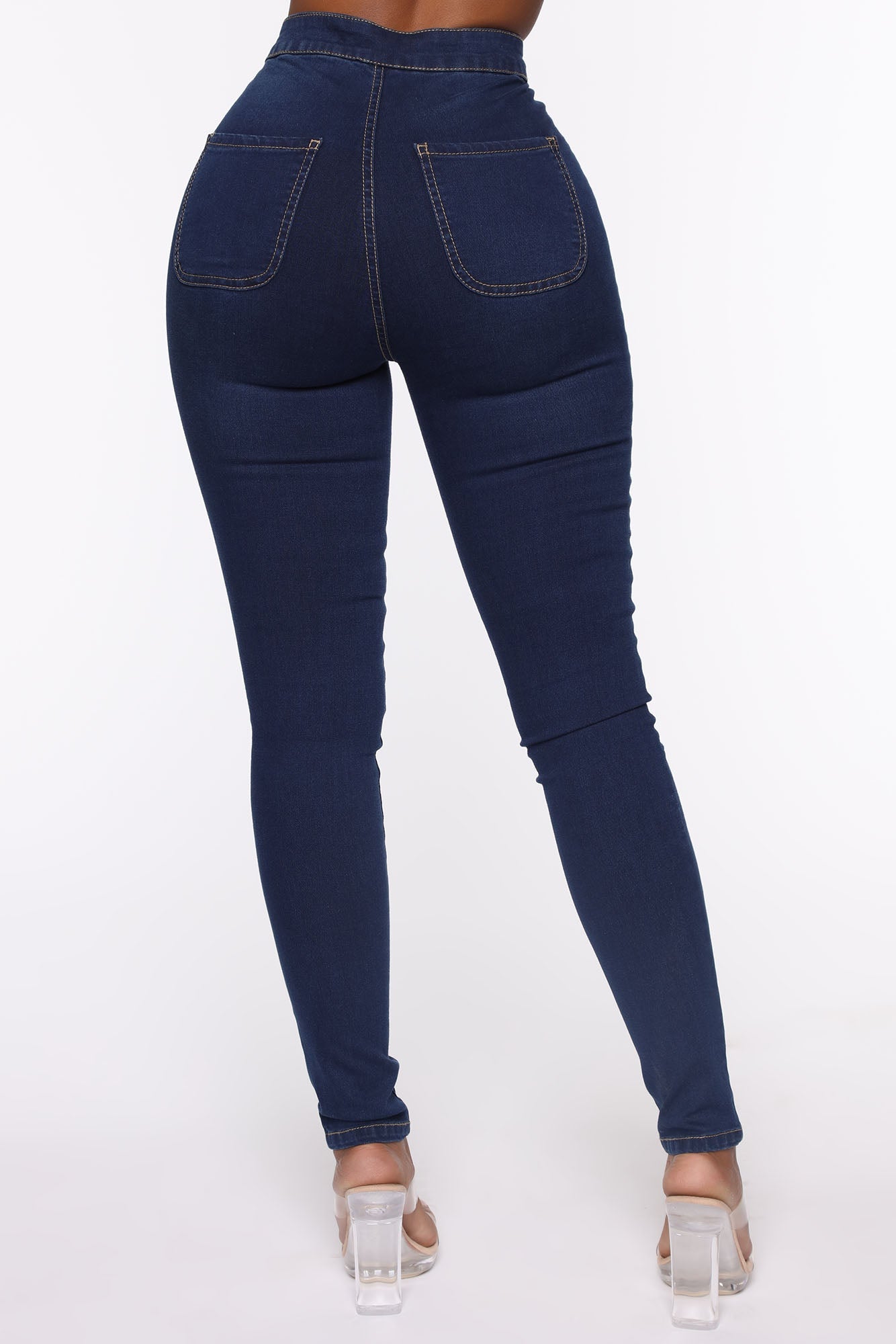 My Girl High Rise Clean Jeans - Dark Denim Ins Street