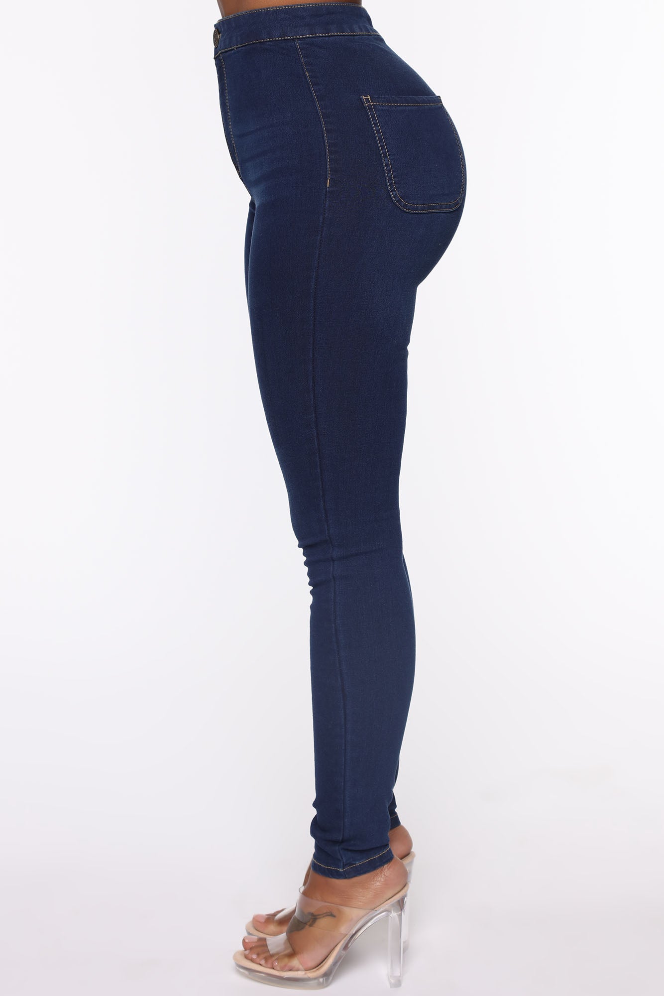 My Girl High Rise Clean Jeans - Dark Denim Ins Street