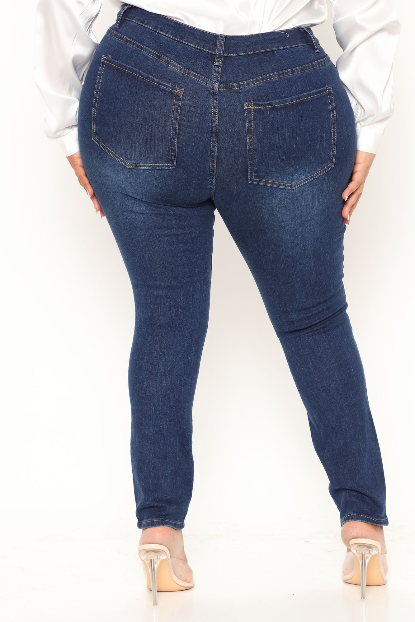 Wife Her Up Stretch Skinny Jeans - Dark Wash Ins Street