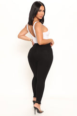 The Comeback High Rise Skinny Jeans - Black Ins Street