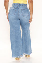 Around Town No Stretch Loose Fit Jeans - Medium Blue Wash Ins Street