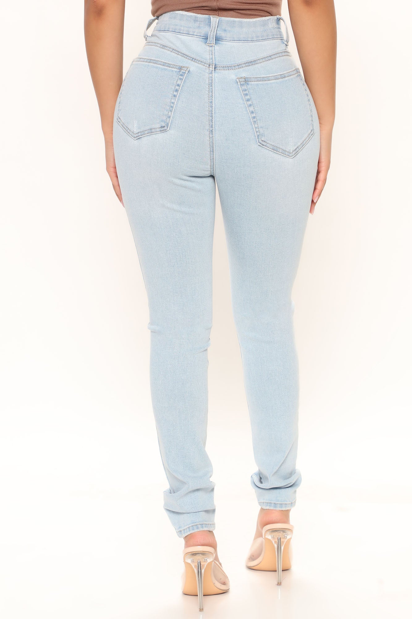 No Gap Super Stretch Skinny Jeans - Light Blue Wash Ins Street