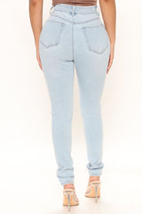 No Gap Super Stretch Skinny Jeans - Light Blue Wash Ins Street