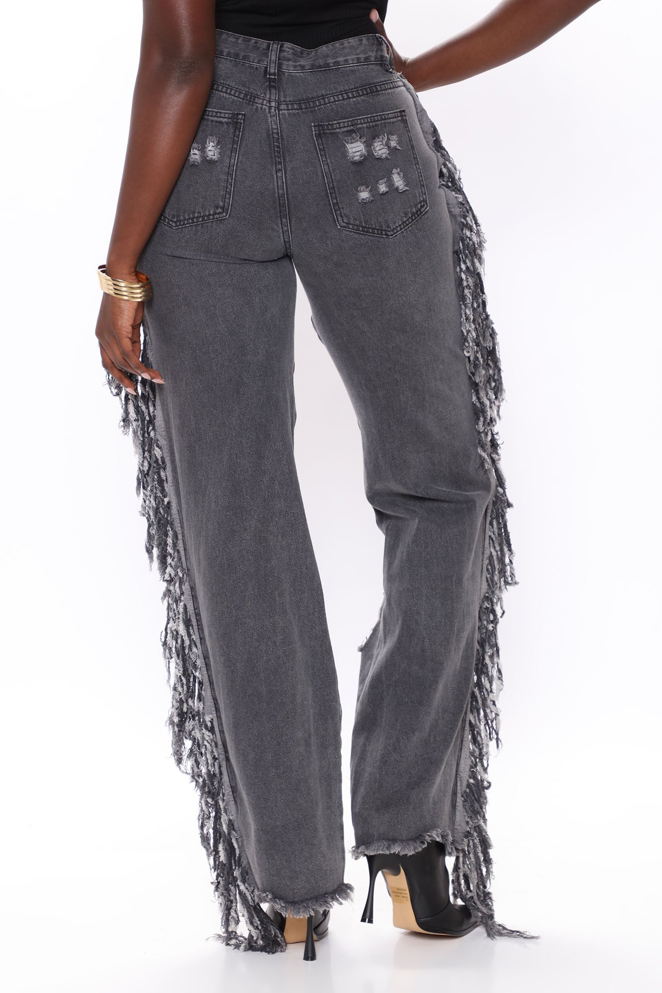 Tall Have It Your Fray Destroyed Boyfriend Jeans - Grey Ins Street