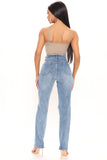 Cut It Out Slim Straight Jeans - Medium Blue Wash Ins Street