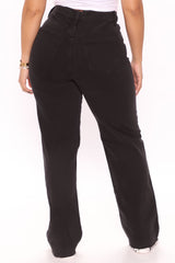Last Call Loose Straight Jeans - Black Ins Street