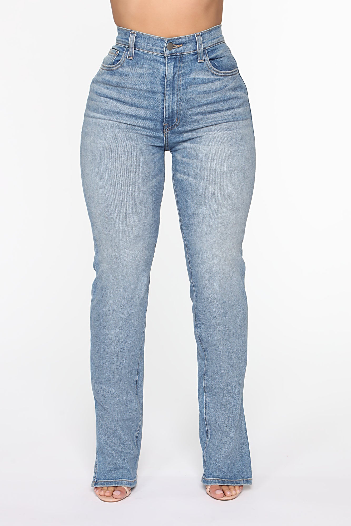 Killing 'Em Softly Side Split Jean - Light Blue Wash Ins Street