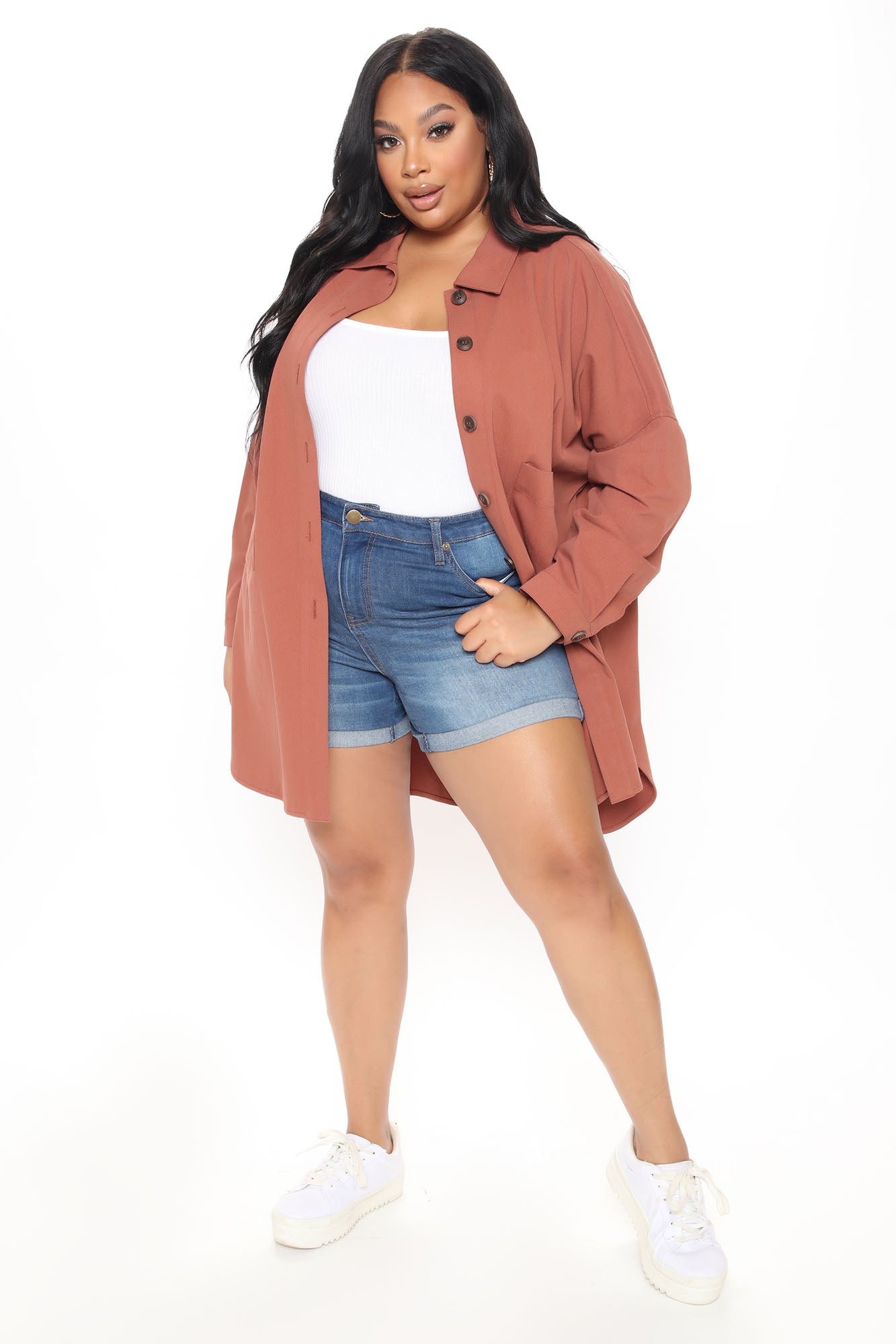 Try To Keep Up Denim Shorts - Dark Denim Ins Street