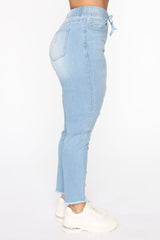 Somewhat The Same Jogger Jeans - Light Blue Wash Ins Street