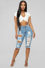 Lost At Sea Shorts - Light Blue Ins Street