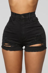 Sorry Mom Shorts - Black Ins Street