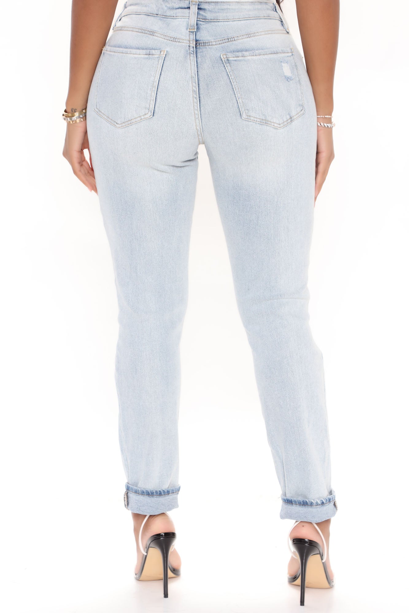 Piece Of Your Love Boyfriend Jeans - Light Blue Wash Ins Street