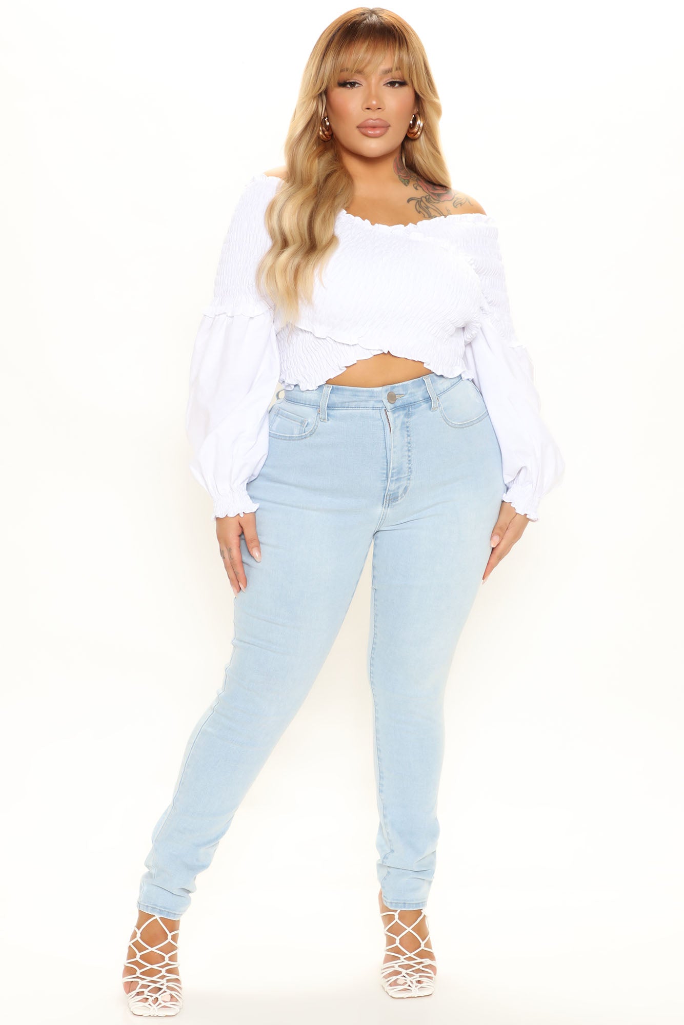 No Gap Super Stretch Skinny Jeans - Light Blue Wash Ins Street