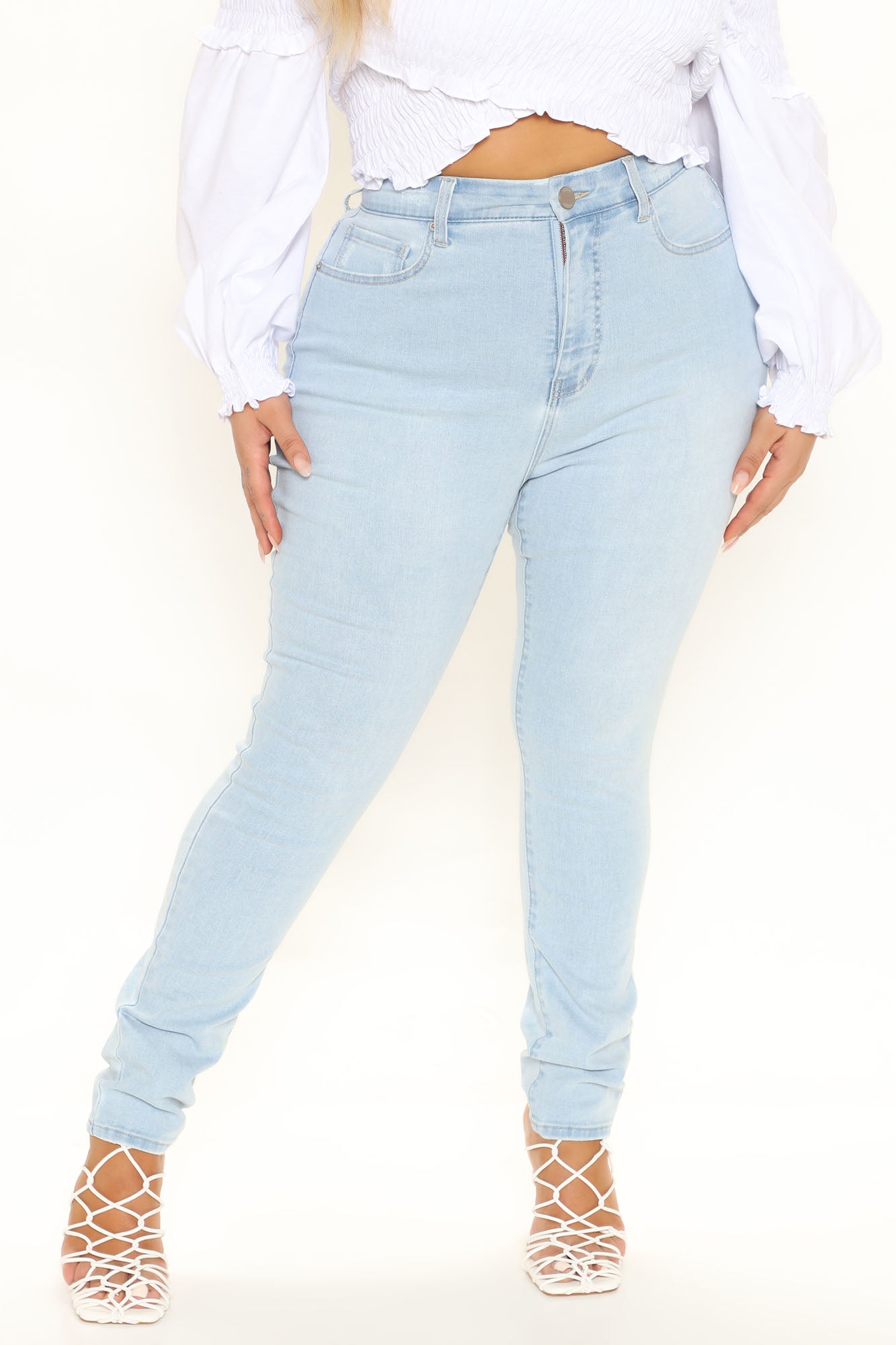 No Gap Super Stretch Skinny Jeans - Light Blue Wash Ins Street