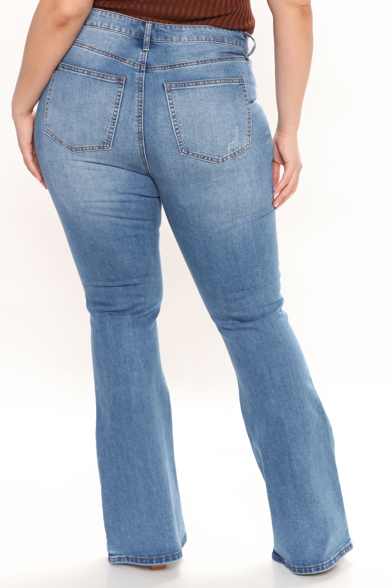 Free To Be Flare Jeans - Medium Blue Wash Ins Street