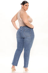 In For A Treat Mom Jeans - Dark Wash Ins Street