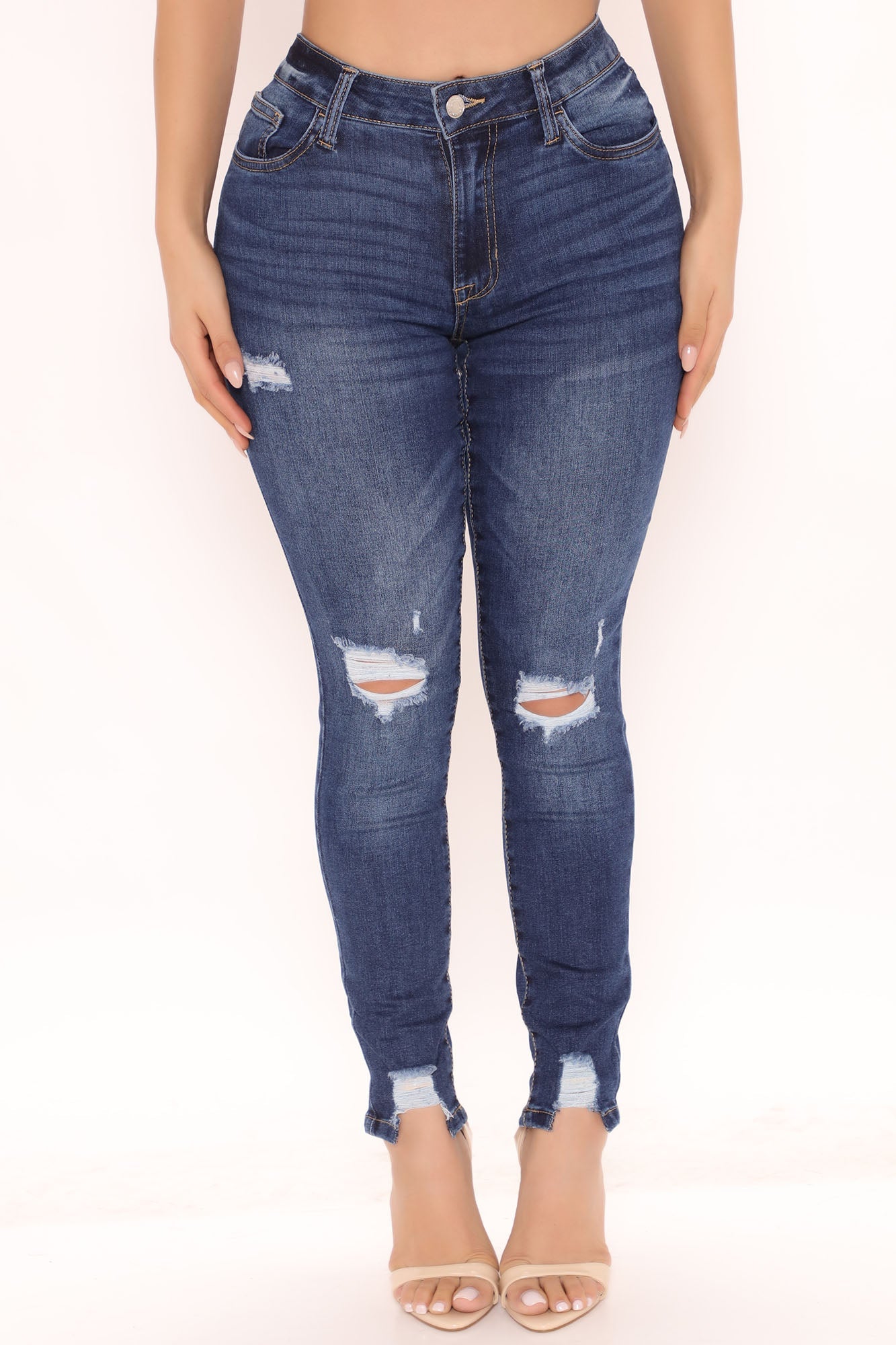 Crash Course Ankle Skinny Jeans - Dark Wash Ins Street