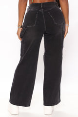Always Working It Cargo Carpenter Jeans - Black Ins Street