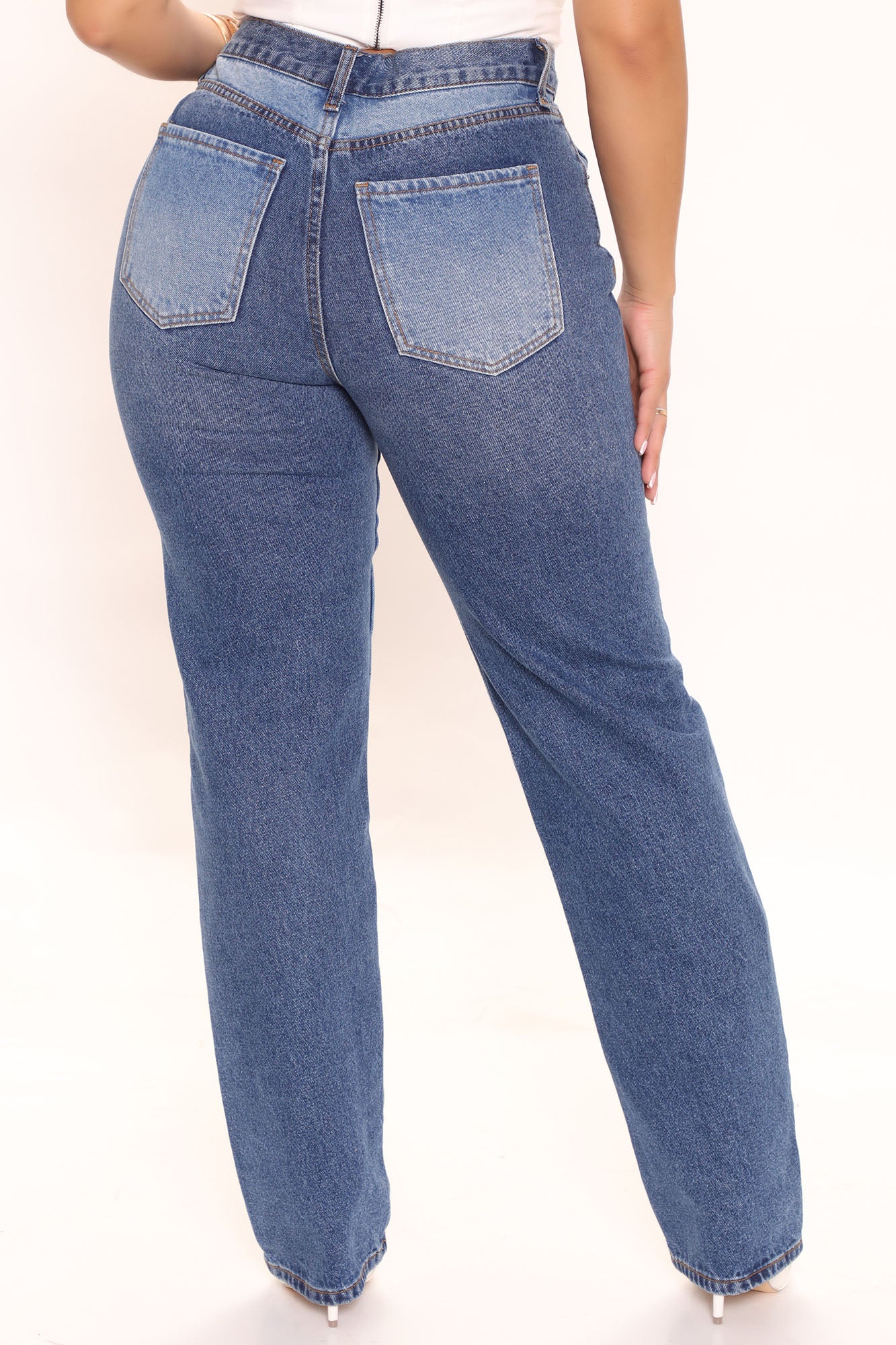 Spur Of The Moment Straight Leg Jeans - Blue/combo Ins Street