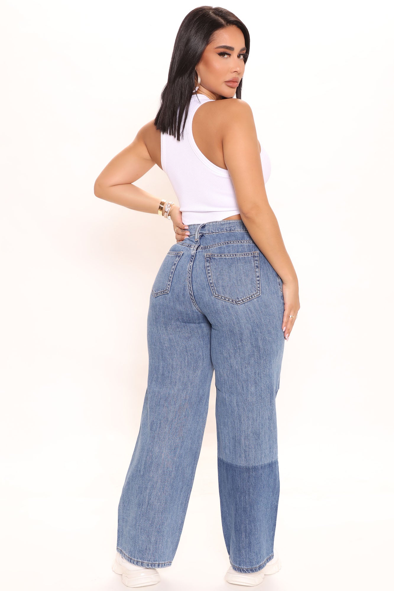 Get Around Skater Non Stretch Jeans - Medium Blue Wash Ins Street