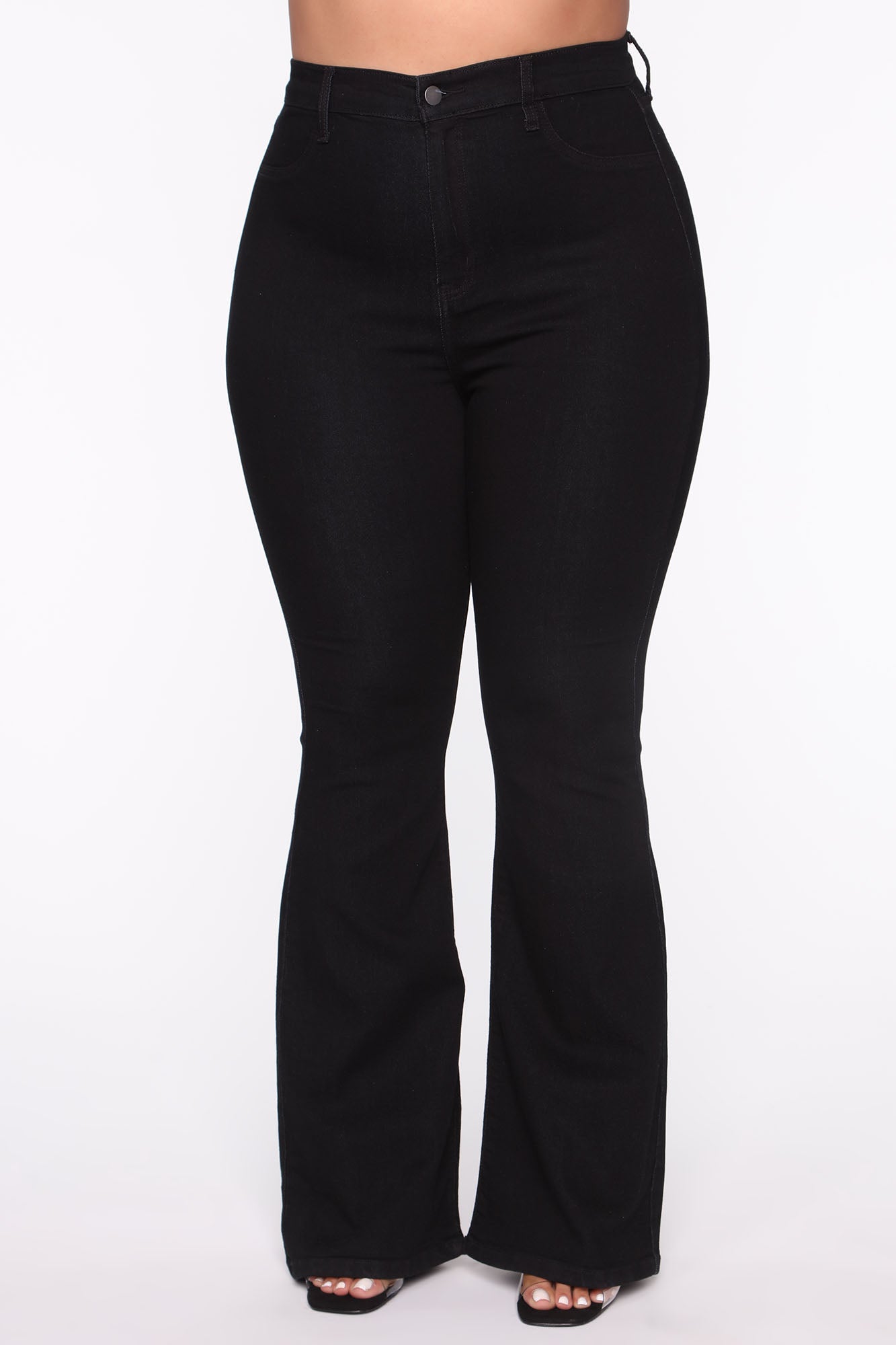 Deep In My Soul Flare Jeans - Black Ins Street