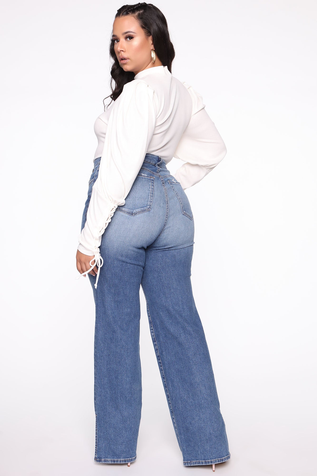 Killing 'Em Softly Side Split Jean - Medium Blue Wash Ins Street