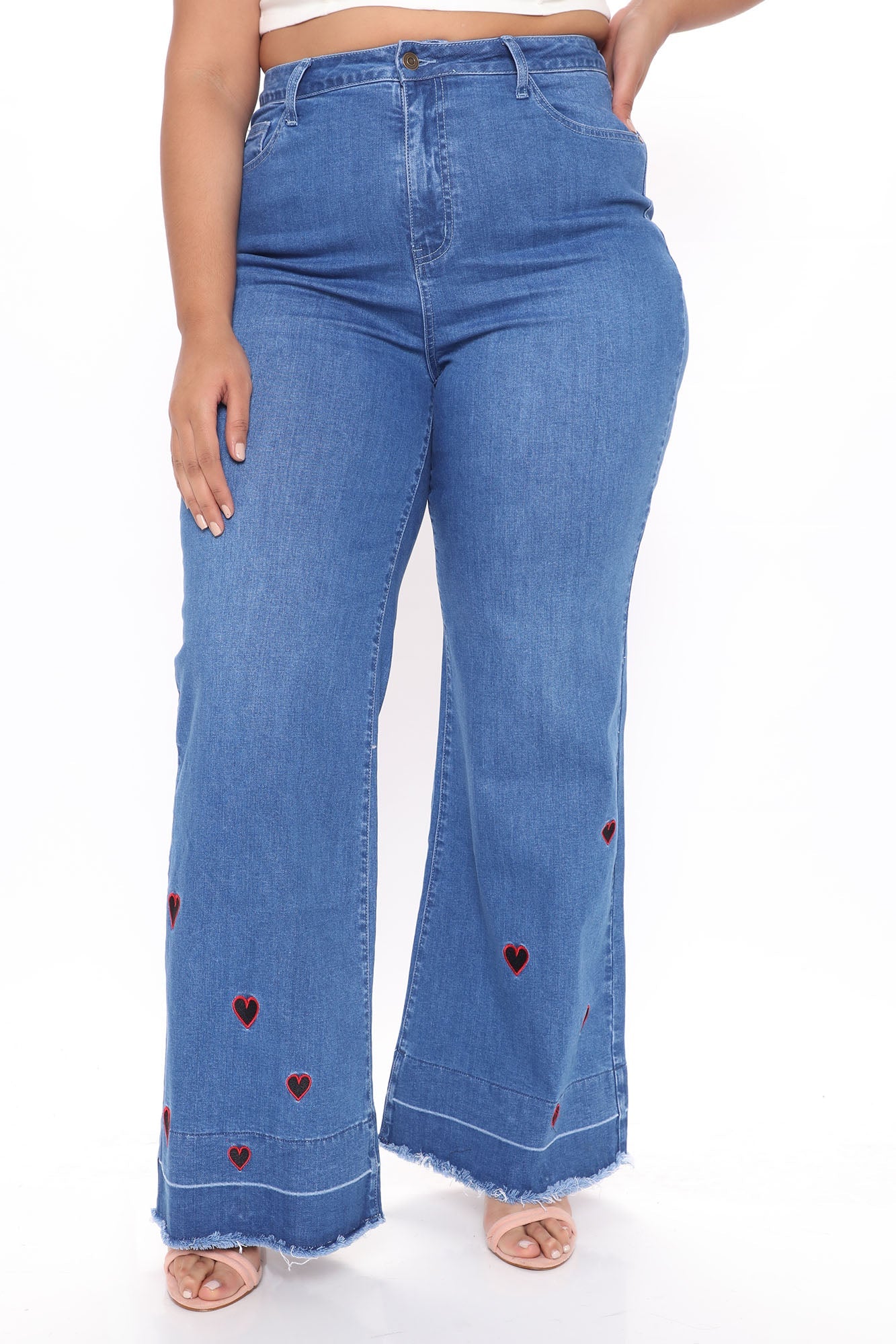 My Heart Is Yours Flare Jeans - Medium Blue Wash Ins Street