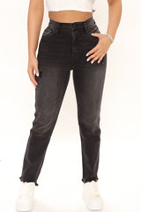 Drop Your Location Ankle Skinny Jeans - Black Ins Street