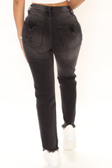 Drop Your Location Ankle Skinny Jeans - Black Ins Street