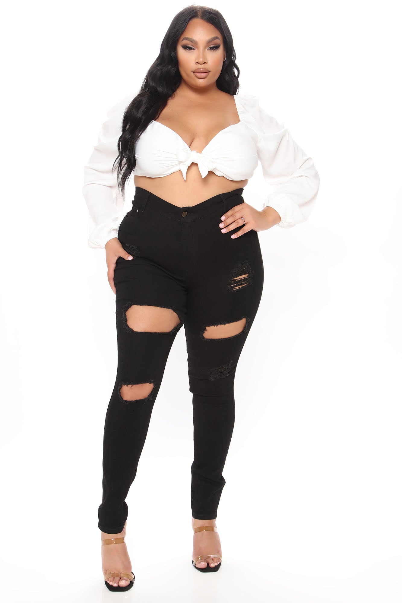 Needing Something Jeans - Black Ins Street