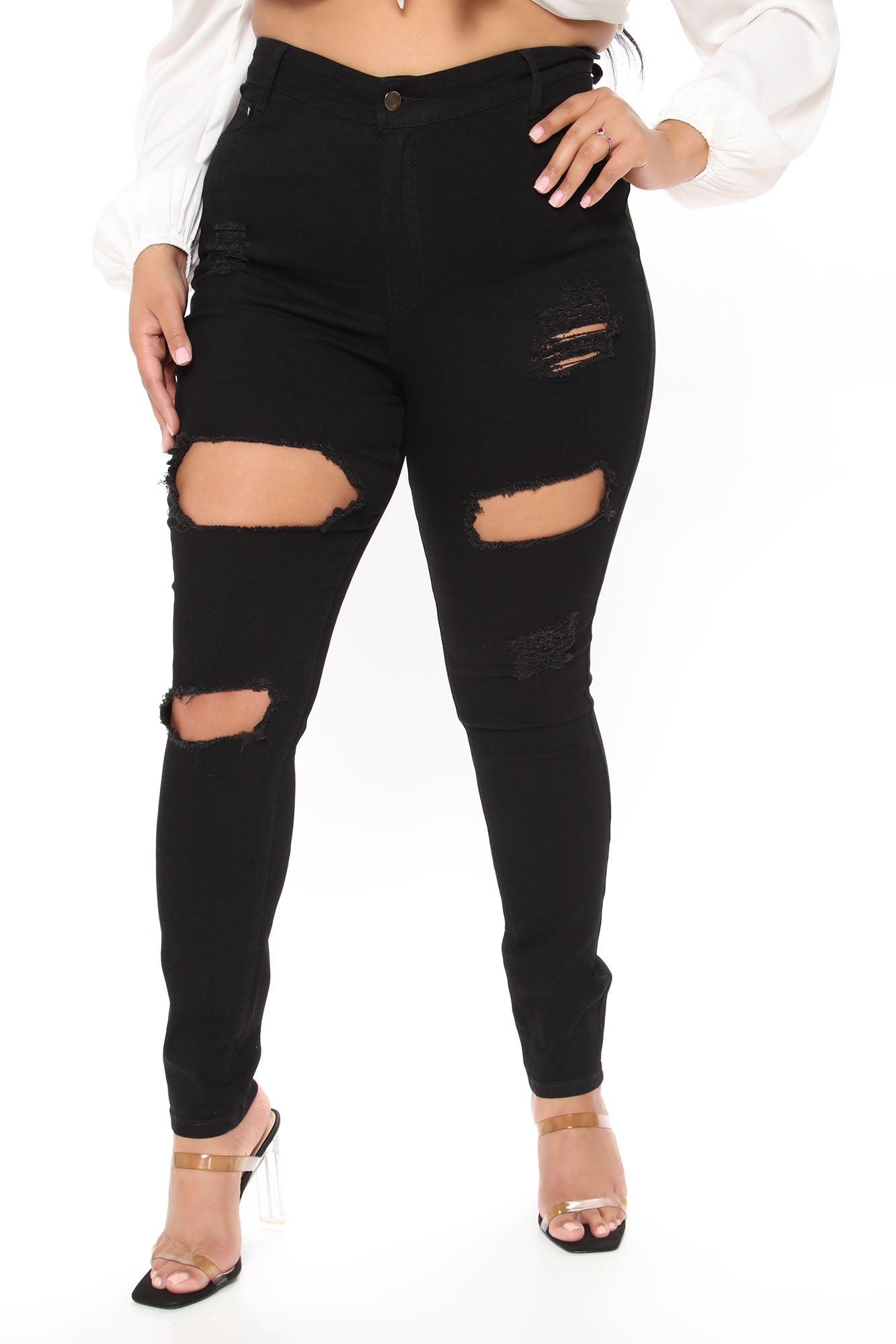 Needing Something Jeans - Black Ins Street
